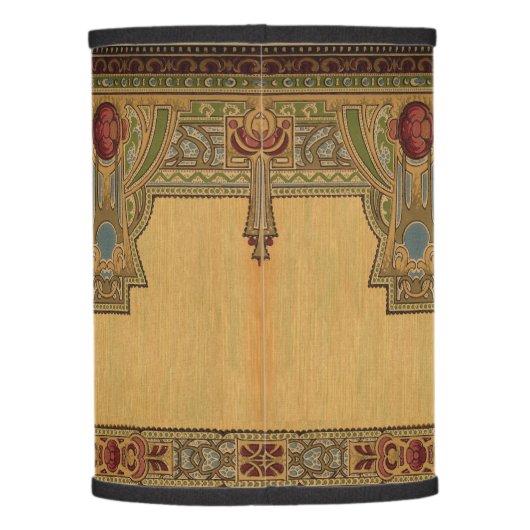 Arts & Crafts, Craftsman or Mission Style Roses Lamp Shade (Back)