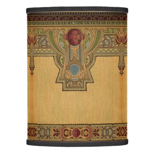 Arts & Crafts, Craftsman or Mission Style Roses Lamp Shade (Front)