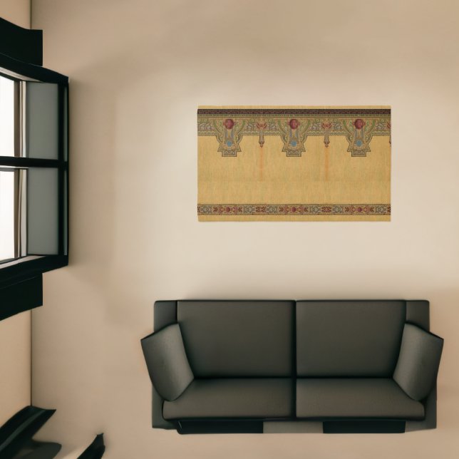 Arts & Crafts, Craftsman or Mission Style Roses Rug (Insitu (Indoor 1))