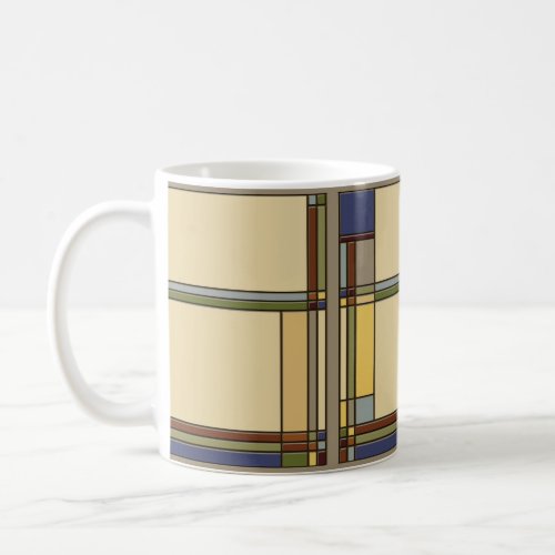 Arts  Crafts Fall Geometric Pattern Coffee Mug