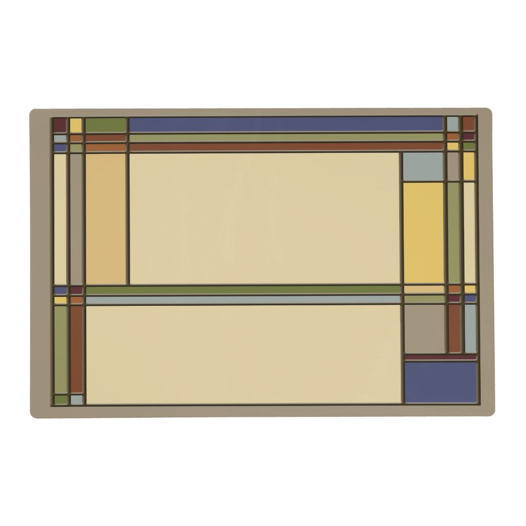 Arts & Crafts Fall Geometric Pattern Placemat Zazzle