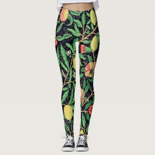 Arts & Crafts Floral Fruit Leggings
