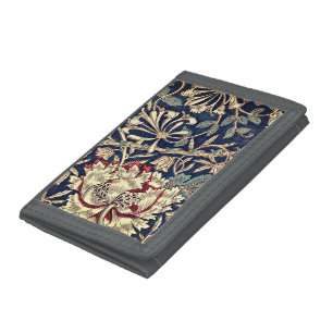 Arts & Crafts Floral Trifold Wallet
