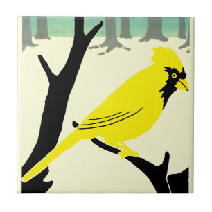 Arts & Crafts or Craftsman 1907 Bird Ceramic Tile