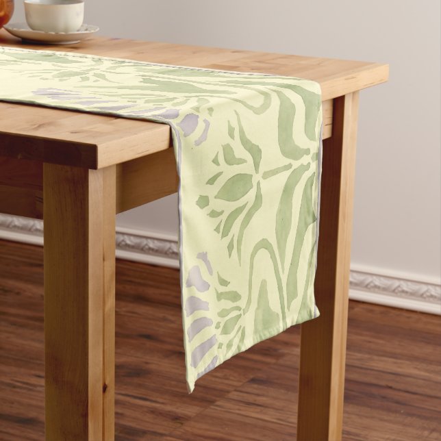 Arts & Crafts or Craftsman Floral Frieze Short Table Runner (In Situ)