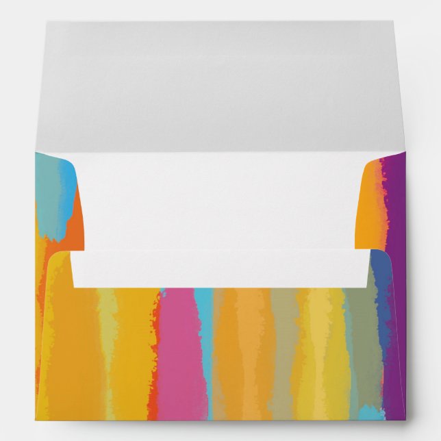 Arts & Crafts Paint Party Invitation Envelope (Back (Bottom))