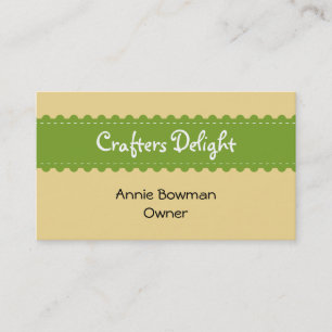 Arts crafts ribbon accessories handmade business business card