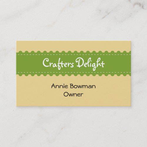 Arts crafts ribbon accessories handmade business business cards