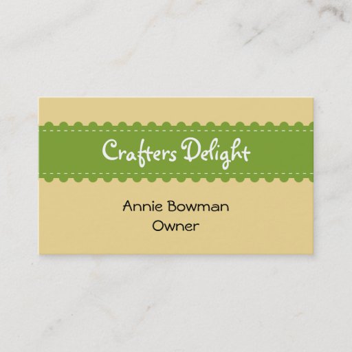 Customizable Arts crafts ribbon accessories handmade business business cards
