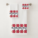 Arts &amp; Crafts Rose in the Mission Style Bath Towel Set