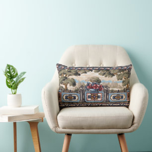 Arts & Crafts Style Balcony Landscape Vista Frieze Lumbar Pillow