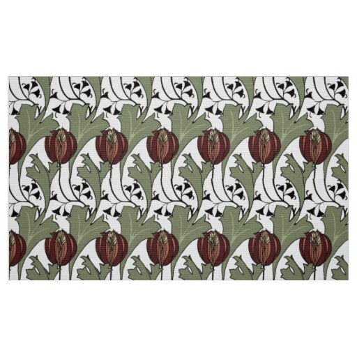 Arts & Crafts Style Petworth Floral Pattern Fabric