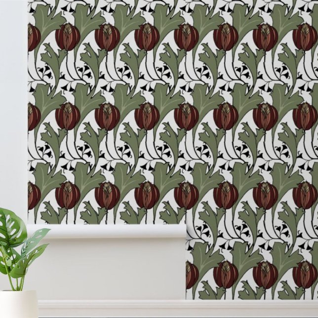Arts & Crafts Style Petworth Floral Pattern Wallpaper (Creator Uploaded)
