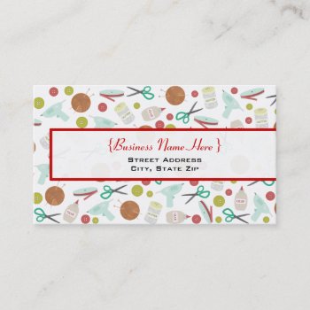 Arts & Crafts Themed Business Card by JillsPaperie at Zazzle