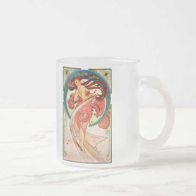 Arts Dance Frosted Glass Coffee Mug (Right)