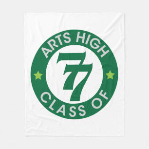 Arts High School Class of 77 Logo Fleece Blanket