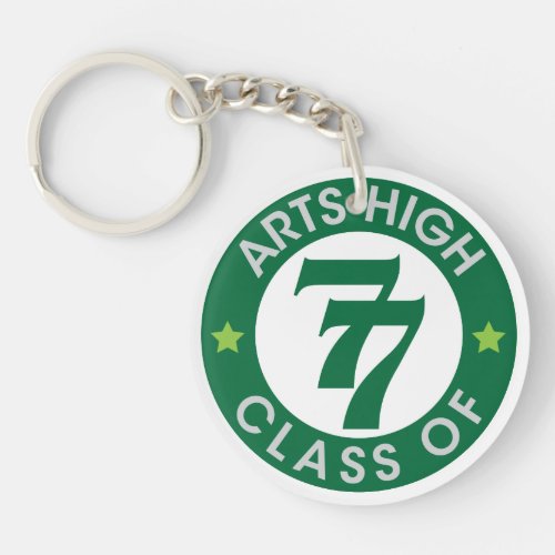 Arts High School Class of 77 Logo Keychain