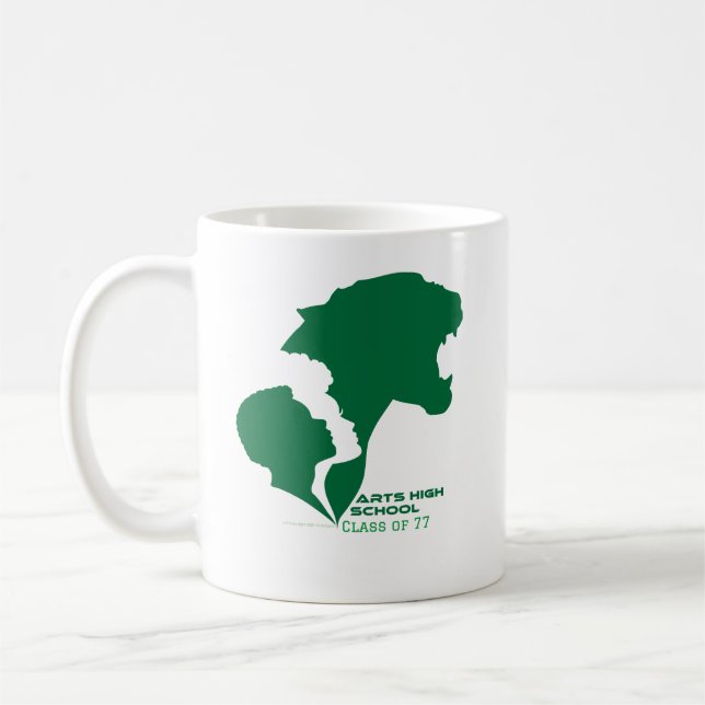 Arts High School Green Silhouettes Coffee Mug (Left)