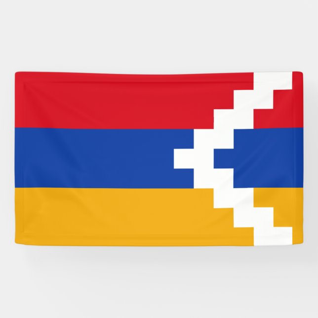 Artsakh flag Banner (Horizontal)