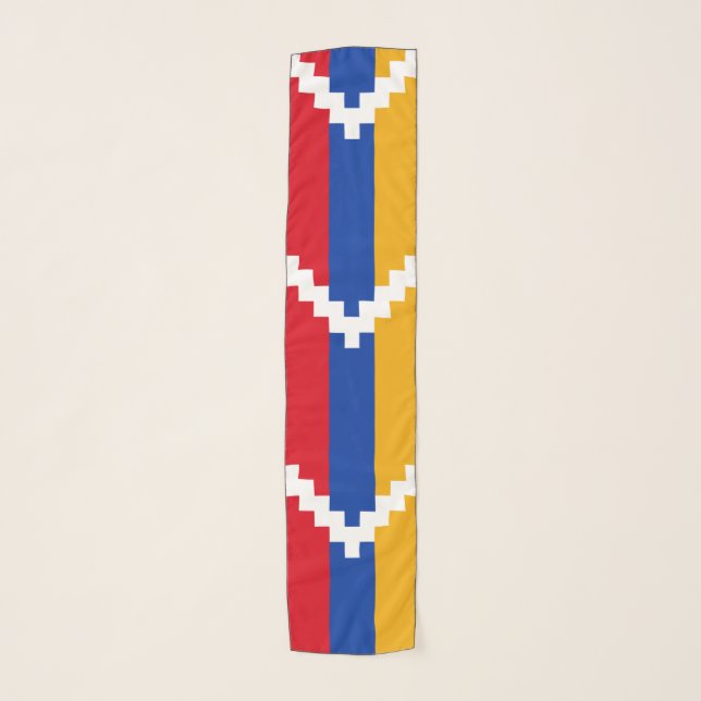Artsakh flag Chiffon Scarf (Front)