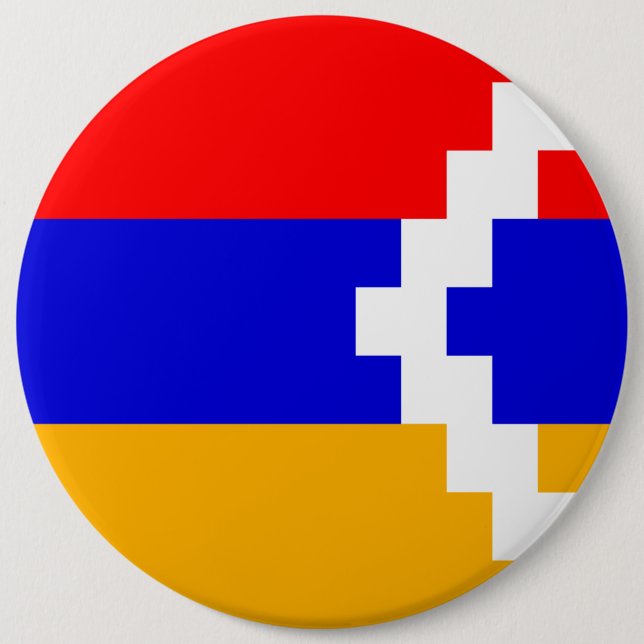 Artsakh (Nagorno-Karabakh) Flag Button (Front)