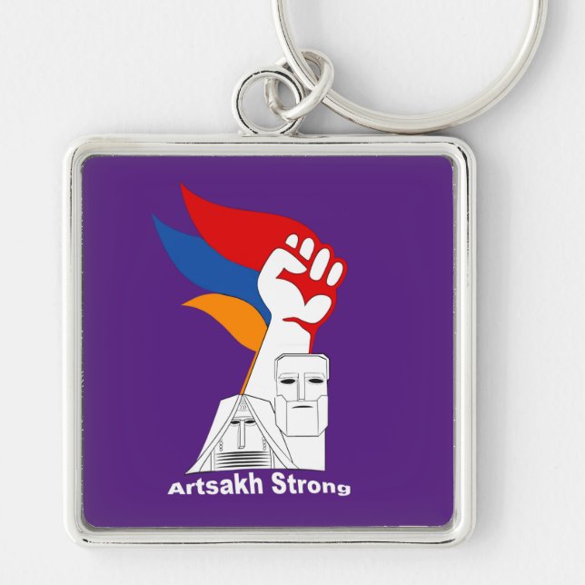 Artsakh Strong Ուժեղ Արցախ Keychain (Front)