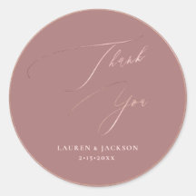 ArtsApp Dusty Rose Gold Thank You DIY Color