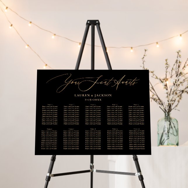 ArtsApp Elegant Faux Gold Calligraphy DIY colors Foam Board (In Situ (Stand))