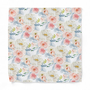 ArtsApp H2  Blush Pink Roses Pocket Square Bandana