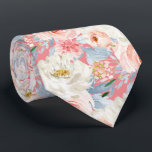 ArtsApp H2  Blush Pink Roses Wedding Neck Tie<br><div class="desc">ArtsApp wedding neck tie -- blush pink watercolor roses,  dusty blue eucalyptus foliage and white daisies.  DIY blush pink background color.  All elements are editable. Copyright © 2023 ArtsApp™. All rights reserved.</div>