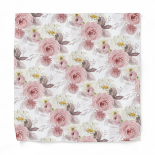 ArtsApp H2 Dusty Pink Roses Pocket Square Bandana