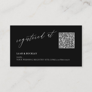 ArtsApp QR Code Event Registry Luxe Calligraphy Enclosure Card