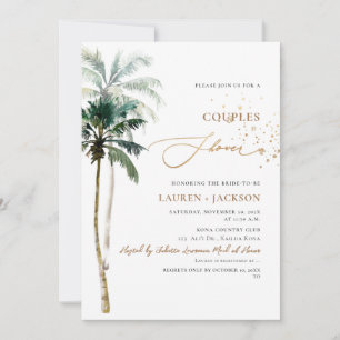 ArtsApp Tropical Paradise Calligraphy Shower Invitation
