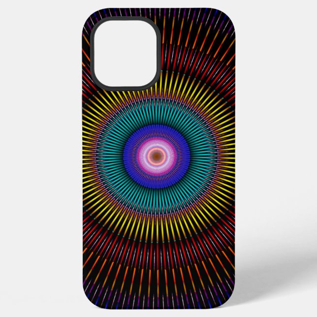 Artskop kaleidoscope pattern iphone case (Back)