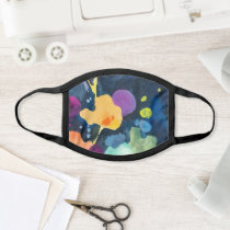 Artsy Abstract Colorful Paint Pattern Face Mask