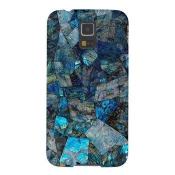 Artsy Abstract Labradorite Gems Samsung Galaxy S5 Case For Galaxy S5 by VeRajArt at Zazzle