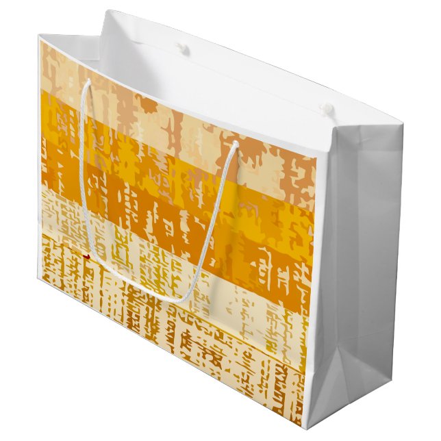 Artsy Abstract Style Large Gift Bag (Front Angled)
