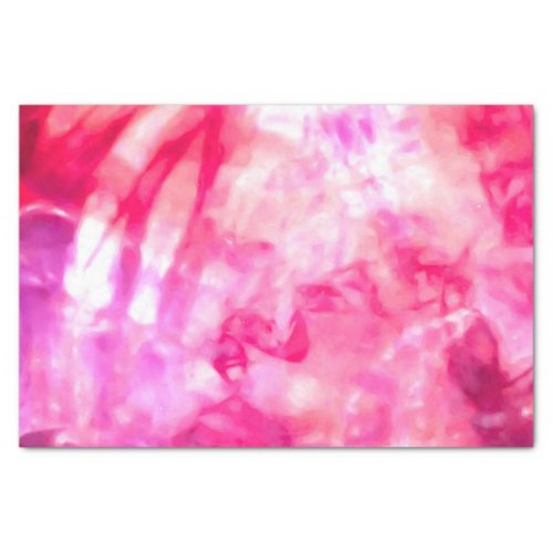 Artsy Abstract Summer Neon Pink Purple Tie Dye Tissue Paper