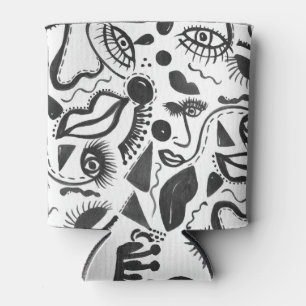 Artsy Abstraction: Faces, Lips, Geometric Magic! Can Cooler