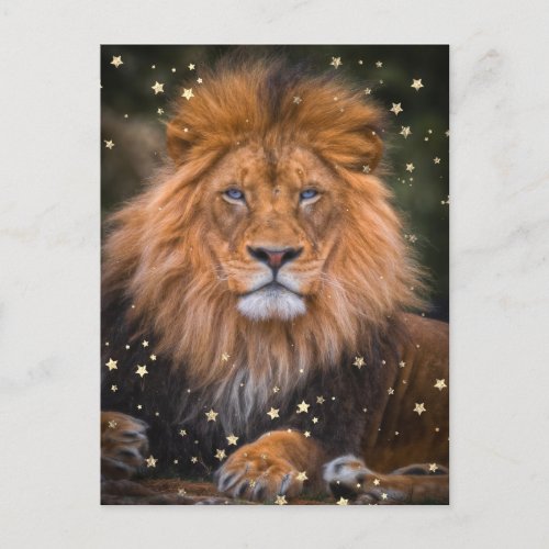  Artsy AP23 Artistic Celestial  SOFT Brown LION Postcard