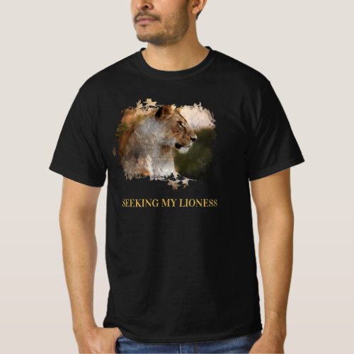 Artsy AP23 Artistic Painting LIONESS T_Shirt