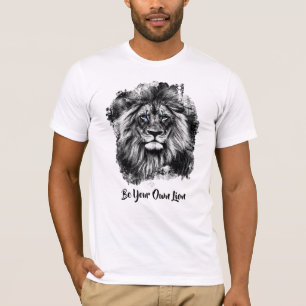 *~* Artsy AP23 Artistic Painting SILVER LION T-Sh T-Shirt