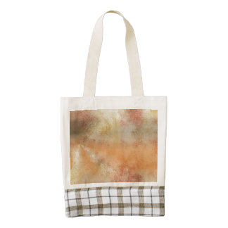 Artsy Autumn Abstract Zazzle HEART Tote Bag