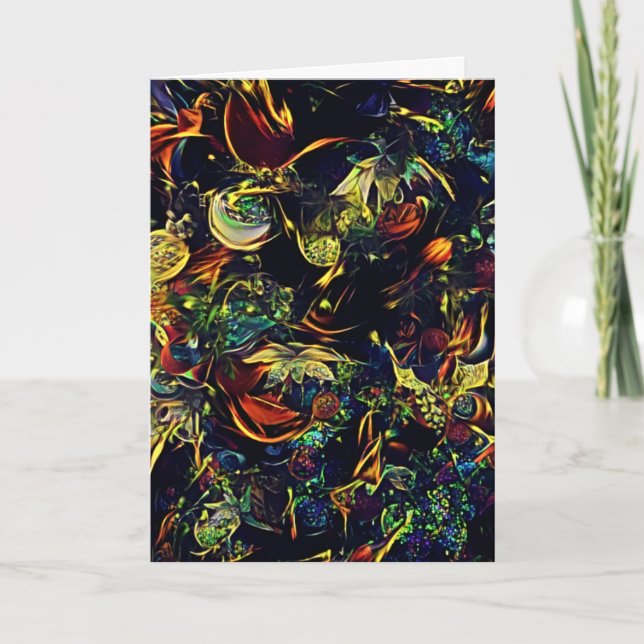 Artsy Avante-Garde Christmas Holiday Card (Front)