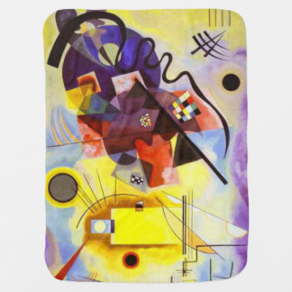 Artsy Baby: Kandinsky Red Blue Yellow Baby Blanket