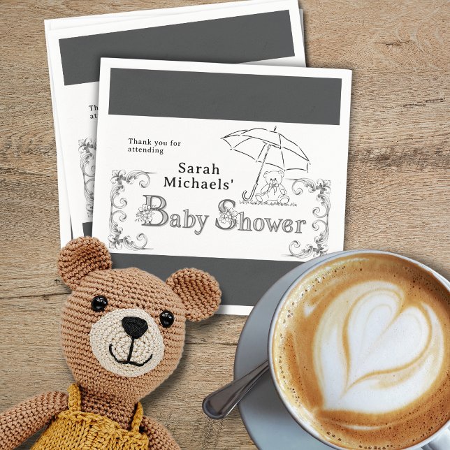 Artsy Baby Shower Napkins (Creator Uploaded)