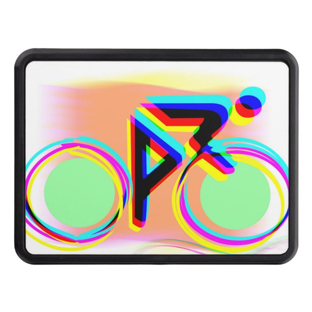 Artsy Bicycling Hitch Cover (Front)