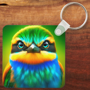 Artsy Bird Keychain