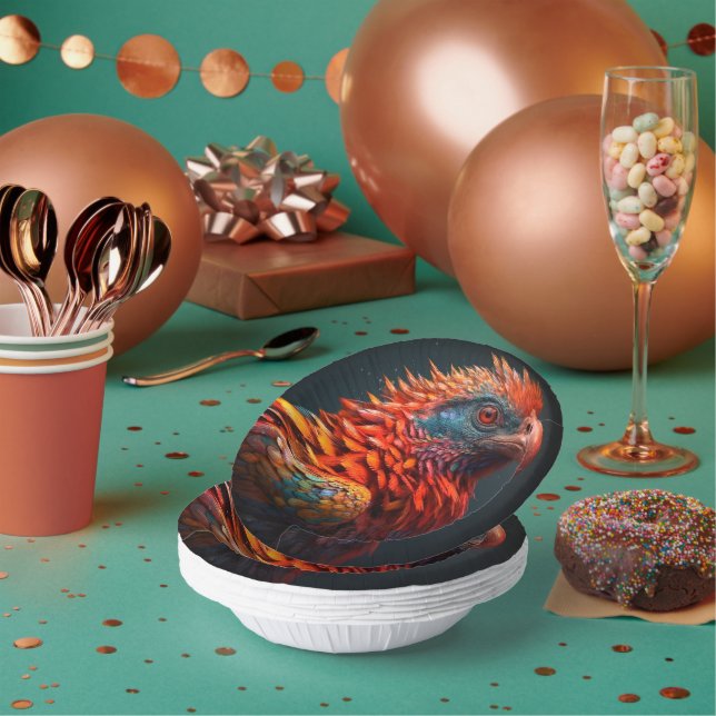 Artsy Bird Paper Bowls (Multi)