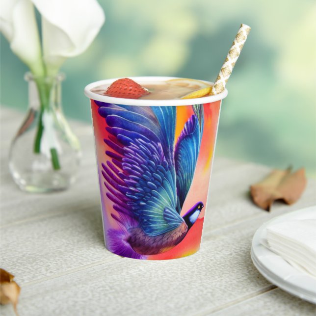 Artsy Bird Paper Cups (Insitu)